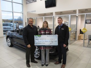 Denham Ford Cheque presentation