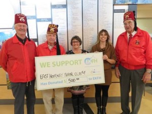 Shrine Club donation